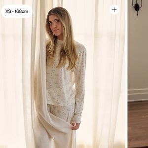 Djerf Avenue x Sofia Richie Go Slow Long Sleeve Top - Holiday Bow